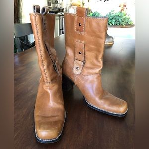 Aerosole Womens Moto Oil Ankle Boots